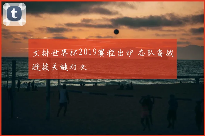 女排世界杯2019赛程出炉 各队备战迎接关键对决